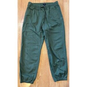 J Crew Factory Olive Green Elastic Draw String Waist Joggers Size 2